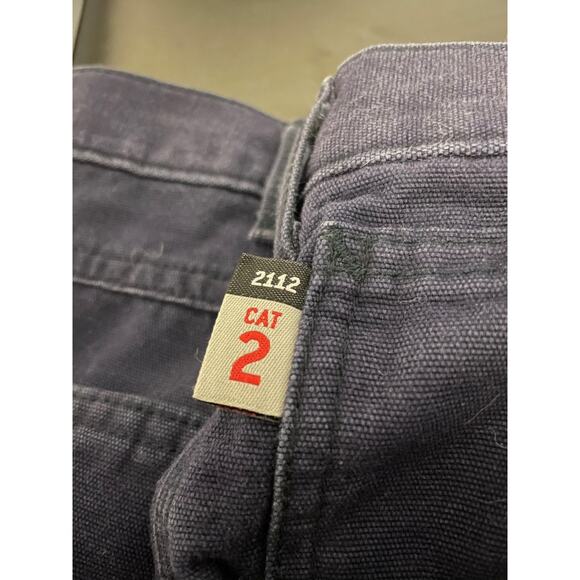 Carhartt FR Pants Mens 38x34 Dark Navy Flame Resistant Utility Work CAT 2 FRB159 - Picture 5 of 11